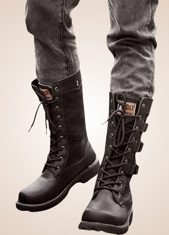 Steampunk Combat Boots Black / 11.0 steampunk-combat-boots-black