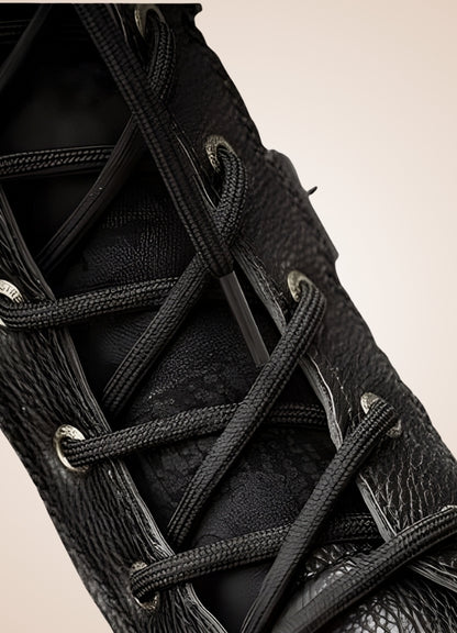 Steampunk Combat Boots Black / 11.0 steampunk-combat-boots-black