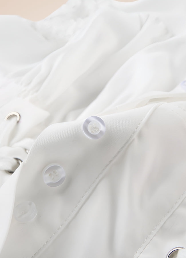 Steampunk Corset Shirt White / M steampunk-corset-shirt-white