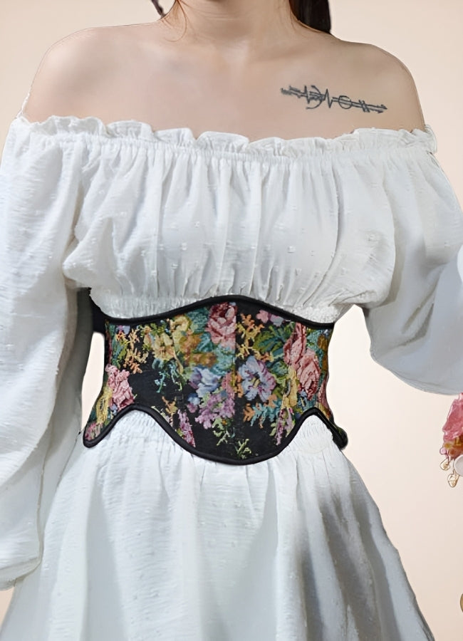 Steampunk Corset Wide Belt Black / 2XS steampunk-corset-wide-belt-black