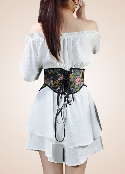 Steampunk Corset Wide Belt Black / 2XS steampunk-corset-wide-belt-black