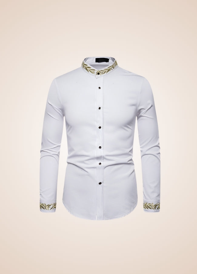 Steampunk Embroidery Shirt White / XL steampunk-embroidery-shirt-white