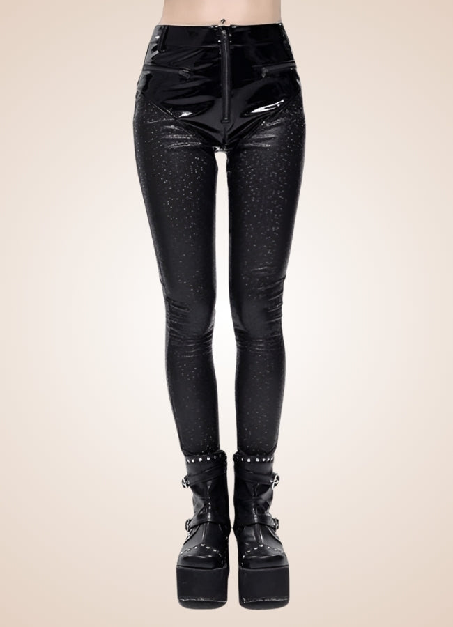 Steampunk Goth Latex Pants Black / 3XL steampunk-goth-latex-pants-black