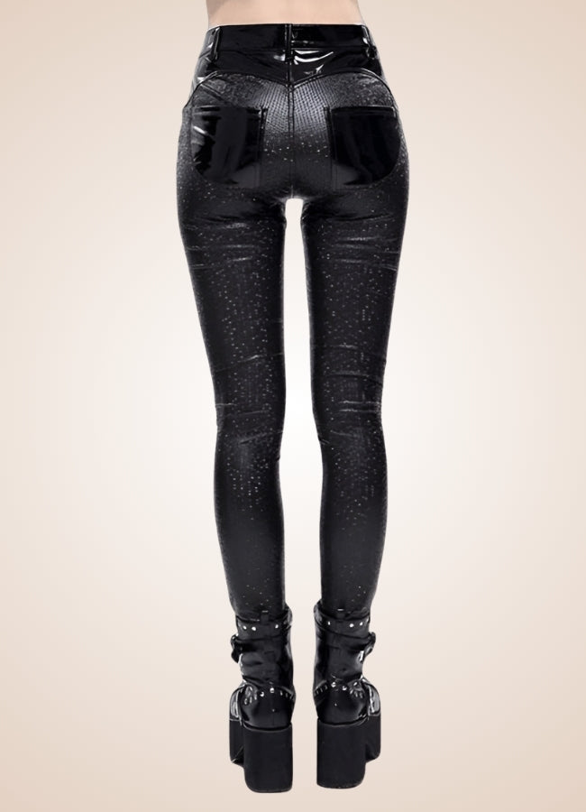 Steampunk Goth Latex Pants Black / 3XL steampunk-goth-latex-pants-black