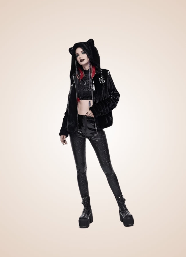 Steampunk Goth Latex Pants Black / 3XL steampunk-goth-latex-pants-black