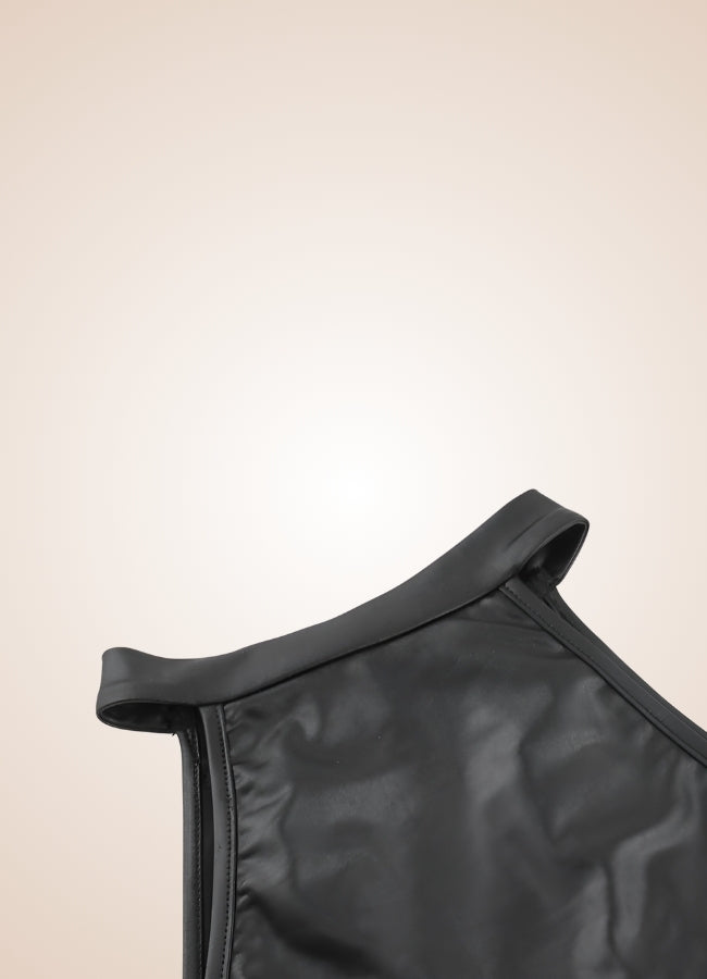 Steampunk Gothic Collar Corset Black / L steampunk-gothic-collar-corset-black