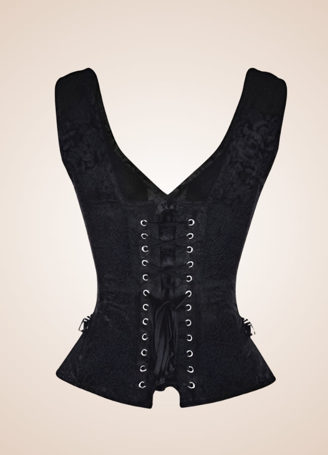 Steampunk Gothic Corset Black / XL steampunk-gothic-corset-black