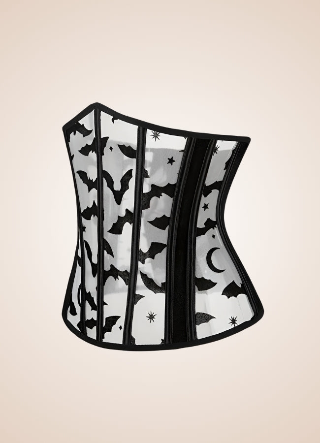 Steampunk Gothic Corset Blouse Black / 2XS steampunk-gothic-corset-blouse-black