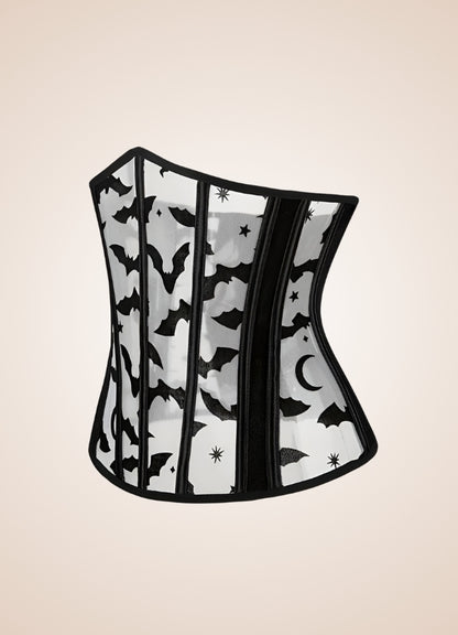 Steampunk Gothic Corset Blouse Black / 2XS steampunk-gothic-corset-blouse-black