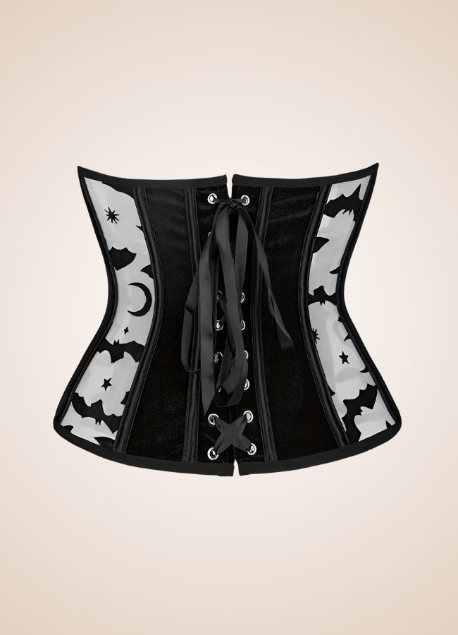 Steampunk Gothic Corset Blouse Black / 2XS steampunk-gothic-corset-blouse-black