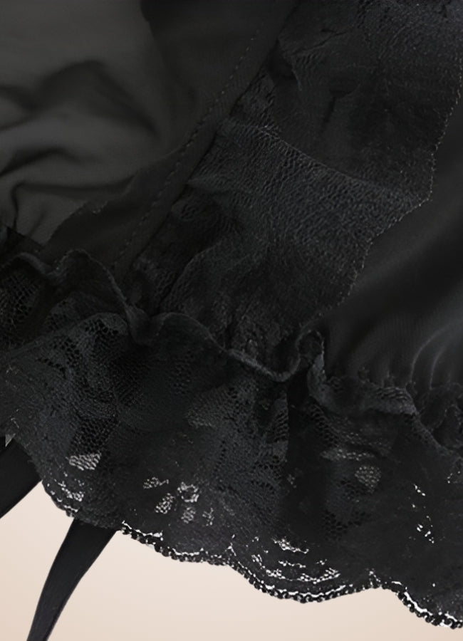 Steampunk Gothic Lace Up Corset Black / M steampunk-gothic-lace-up-corset-black