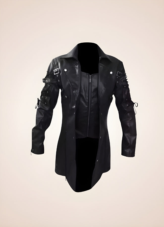 Steampunk Gothic Leather Jacket Black / 4XL steampunk-gothic-leather-jacket-black