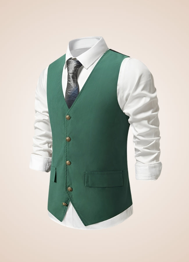 Steampunk Green Suit Vest Green / XL steampunk-green-suit-vest-green