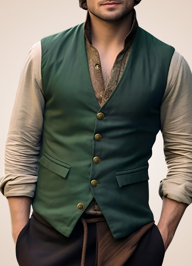 Steampunk Green Suit Vest Green / XL steampunk-green-suit-vest-green