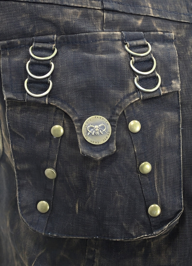 Steampunk High Neck Vest Brown / 3XL steampunk-high-neck-vest-brown