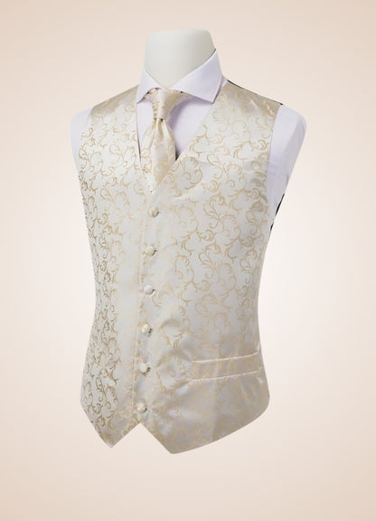 Steampunk Ivory Suit Vest Beige / 2XL steampunk-ivory-suit-vest-beige
