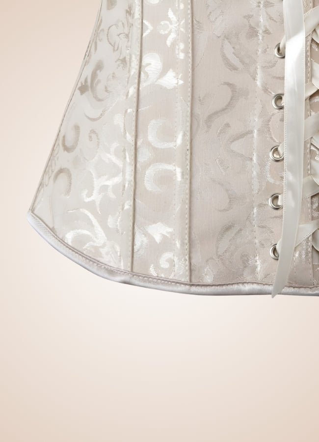 Steampunk Lace Up Bustier Beige / 4XL steampunk-lace-up-bustier-beige