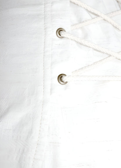 Steampunk Lace Up Top White / 2XL steampunk-lace-up-top-white