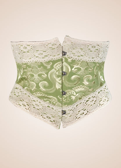 Steampunk Lolita Corset Green / 2XS steampunk-lolita-corset-green