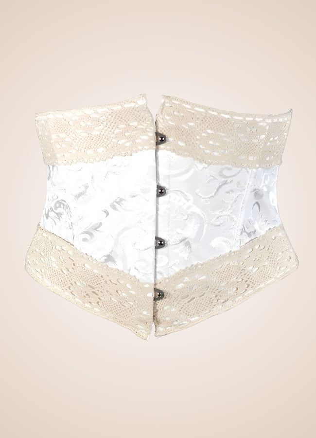 Steampunk Lolita Corset White / 2XS steampunk-lolita-corset-white