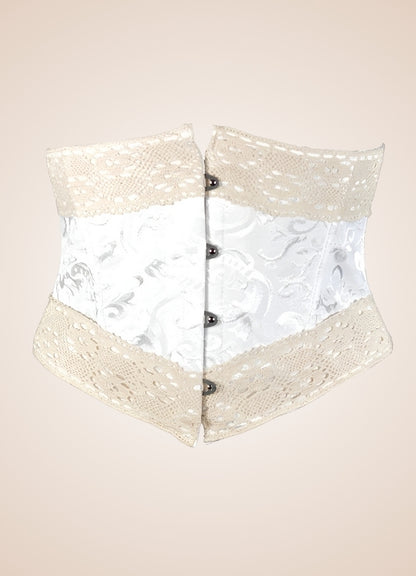 Steampunk Lolita Corset White / 2XS steampunk-lolita-corset-white