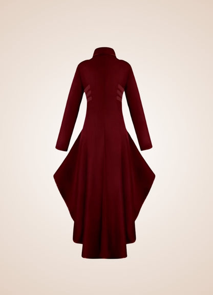 Steampunk Medieval Redingote Dress Red / 2XL steampunk-medieval-redingote-dress-red