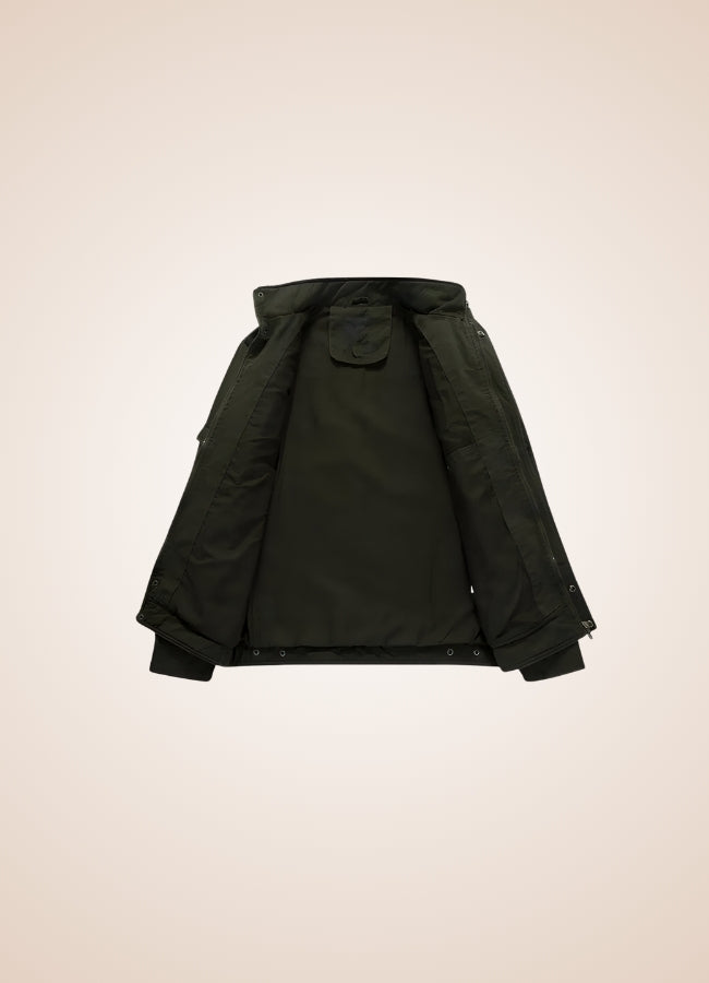 Steampunk Military Bomber Jacket Army Green / 5XL steampunk-military-bomber-jacket-army-green