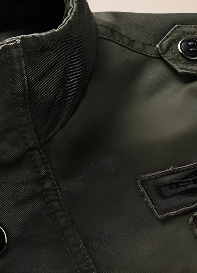 Steampunk Military Bomber Jacket Army Green / 5XL steampunk-military-bomber-jacket-army-green