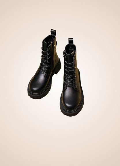 Steampunk Military Style Boots Black / 10.5 steampunk-military-style-boots-black
