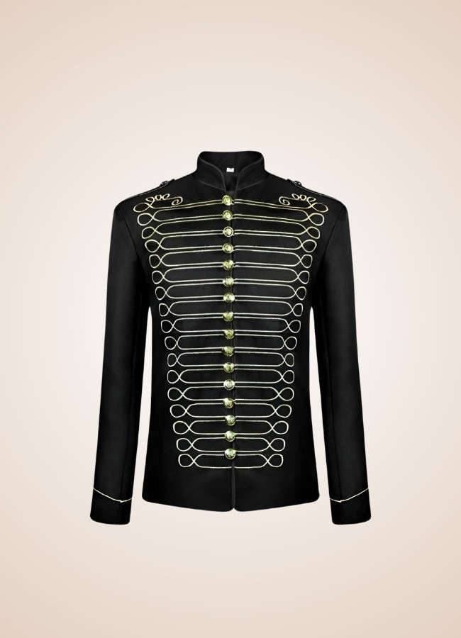 Steampunk Parade Jacket Black Gold / XL steampunk-parade-jacket-black-gold