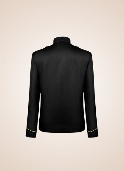 Steampunk Parade Jacket Black Silver / XL steampunk-parade-jacket-black-silver