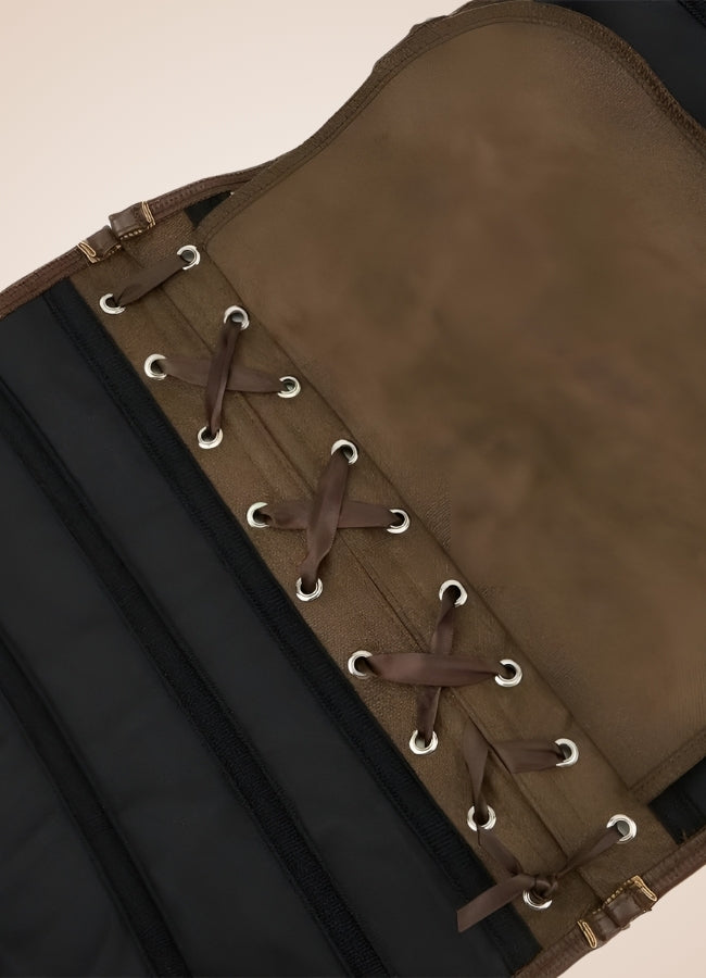 Steampunk Pirate Brown Corset Brown / 2XS steampunk-pirate-brown-corset-brown