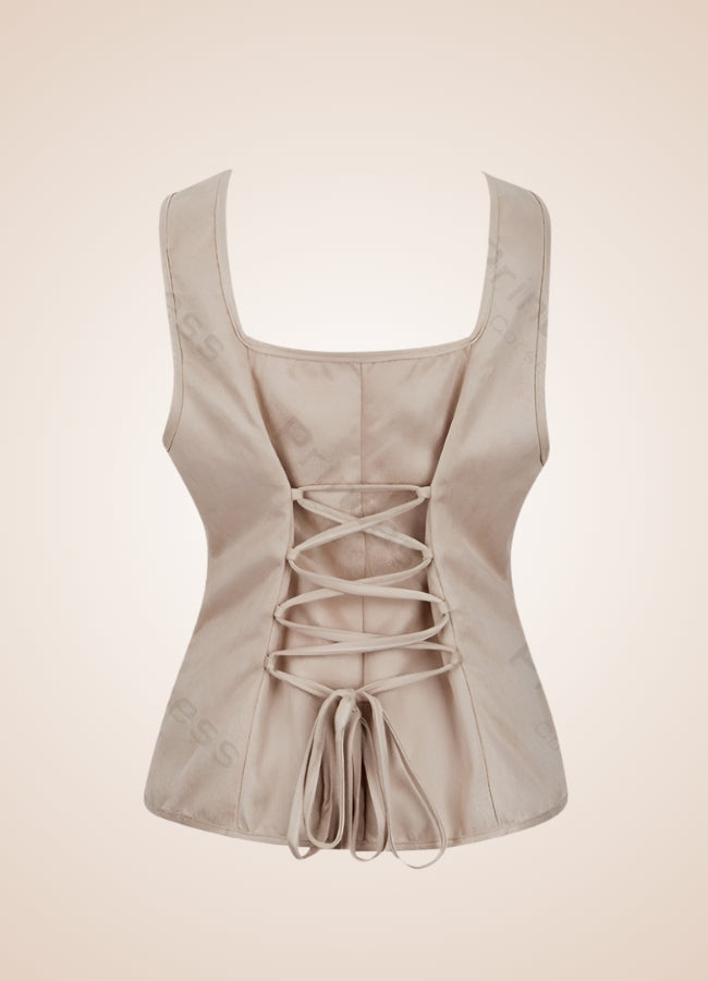 Steampunk Pirate Bustier Beige / 2XL steampunk-pirate-bustier-beige