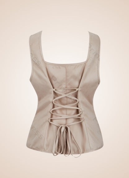 Steampunk Pirate Bustier Beige / 2XL steampunk-pirate-bustier-beige