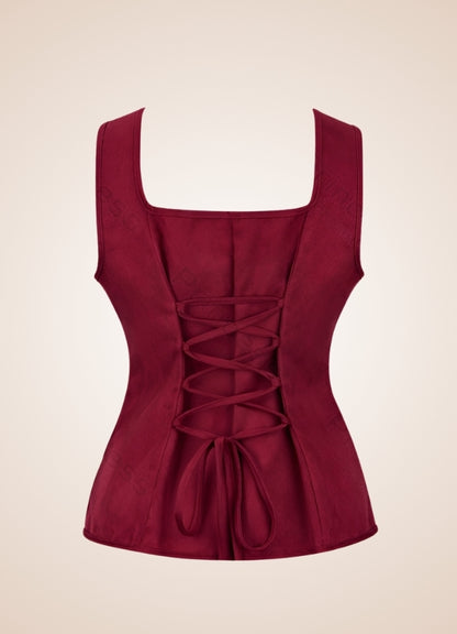Steampunk Pirate Bustier Red / 2XL steampunk-pirate-bustier-red