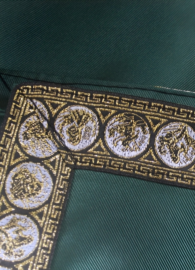Steampunk Pirate Green Shirt Green detail close up