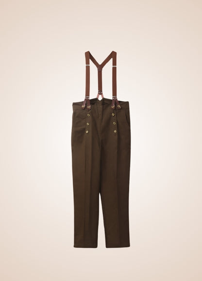 Steampunk Pirate Pants Olive Green Straps / XL steampunk-pirate-pants-olive-green-straps