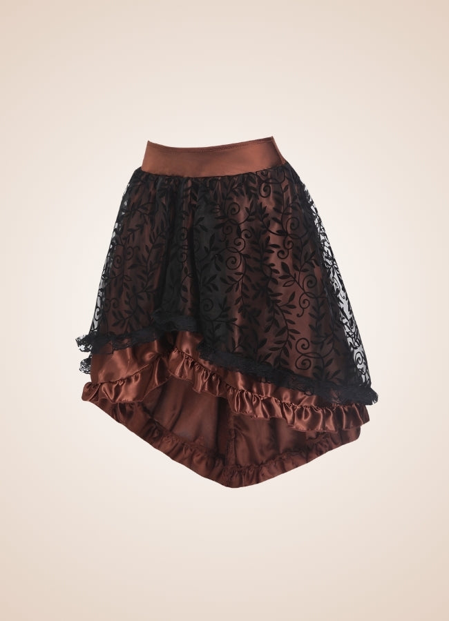 Steampunk Pirate Short Skirt Brown / 5XL steampunk-pirate-short-skirt-brown
