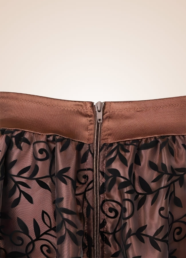 Steampunk Pirate Short Skirt Brown / 5XL steampunk-pirate-short-skirt-brown