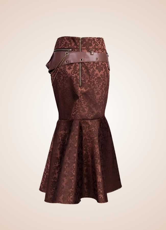Steampunk Pirate Skirt Brown / 5XL steampunk-pirate-skirt-brown