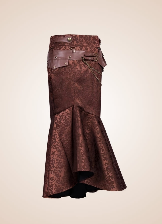 Steampunk Pirate Skirt Brown / 5XL steampunk-pirate-skirt-brown