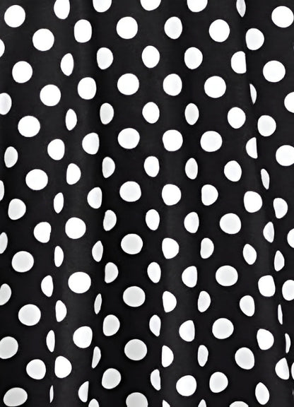 Steampunk Polkadot Midi Skirt Black / XL steampunk-polkadot-midi-skirt-black