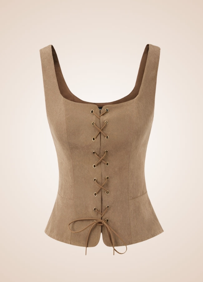 Steampunk Renaissance Corset Brown / XL steampunk-renaissance-corset-brown