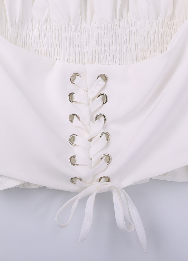 Steampunk Renaissance Off Shoulder Shirt White / M steampunk-renaissance-off-shoulder-shirt-white