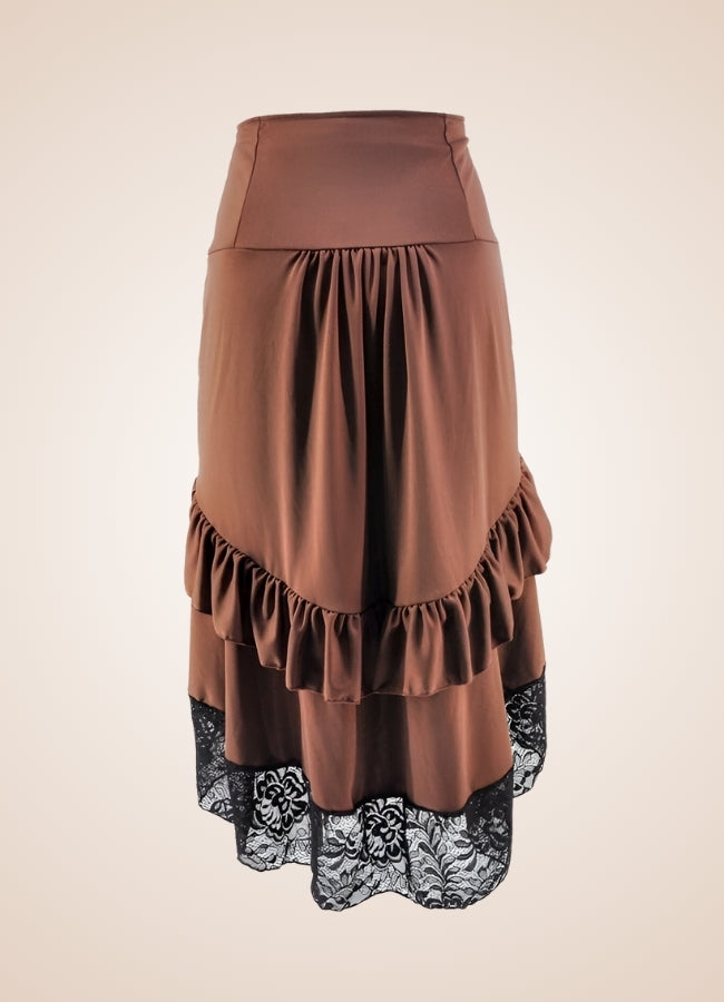 Steampunk Renaissance Skirt Brown / XL steampunk-renaissance-skirt-brown