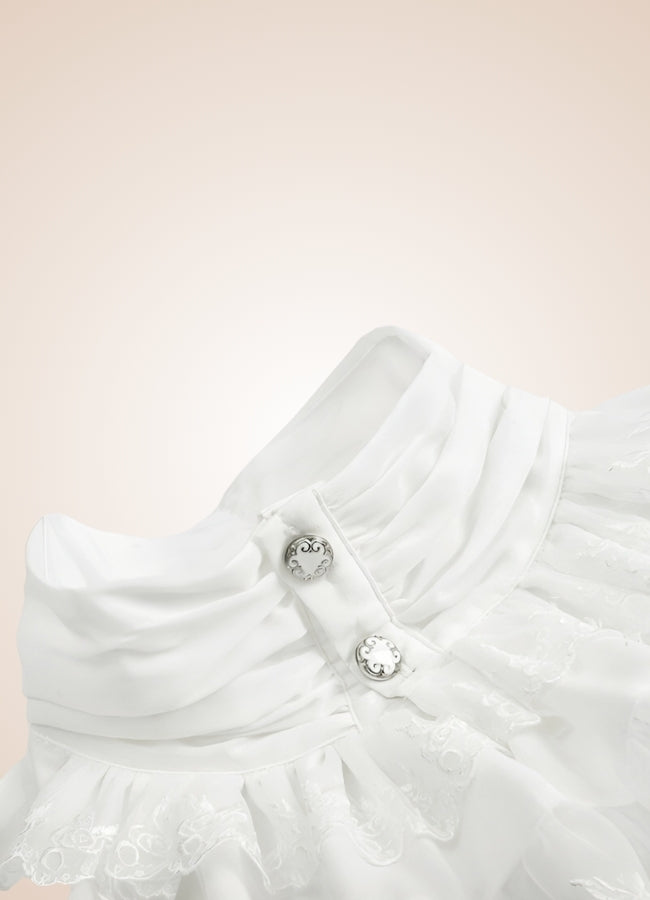 Steampunk Ruffled Shirt White / 4XL steampunk-ruffled-shirt-white