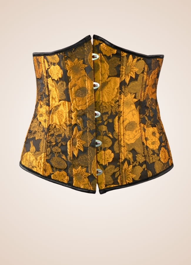 Steampunk Sunflower Underbust Corset Yellow / 2XS steampunk-sunflower-underbust-corset-yellow