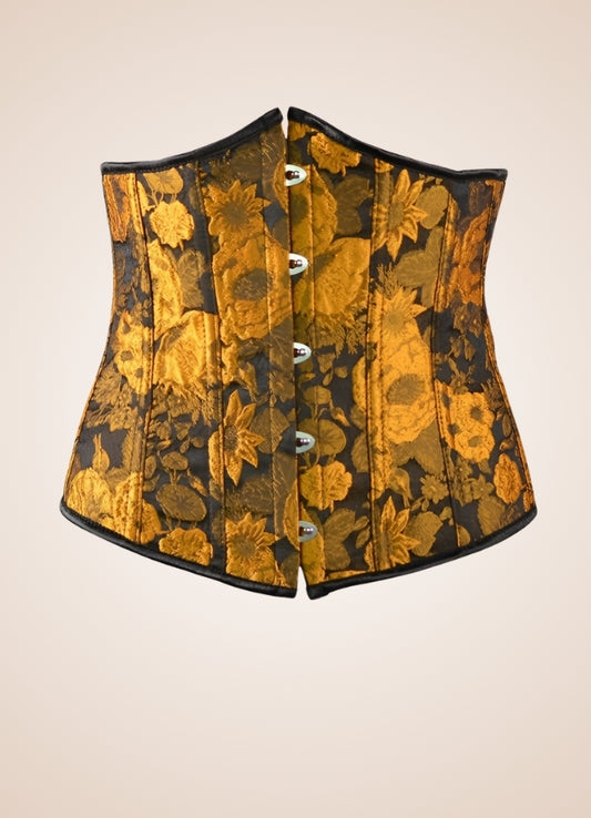 Steampunk Sunflower Underbust Corset Yellow / 2XS steampunk-sunflower-underbust-corset-yellow