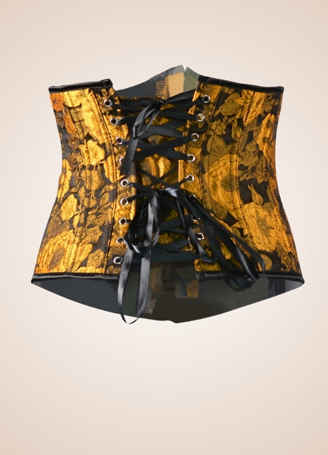Steampunk Sunflower Underbust Corset Yellow / 2XS steampunk-sunflower-underbust-corset-yellow