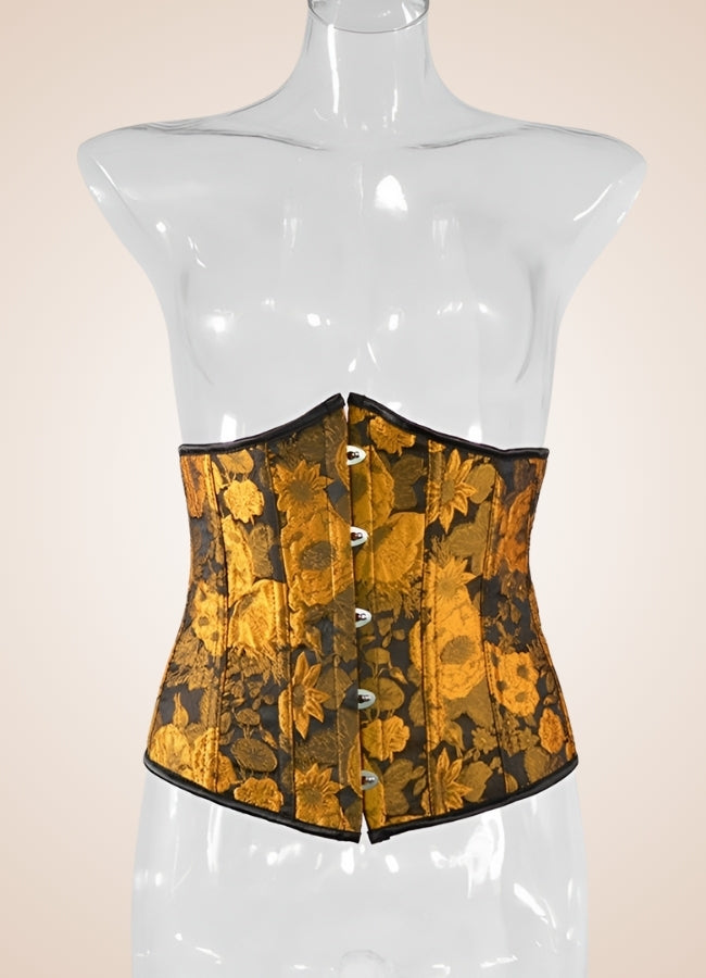 Steampunk Sunflower Underbust Corset Yellow / 2XS steampunk-sunflower-underbust-corset-yellow